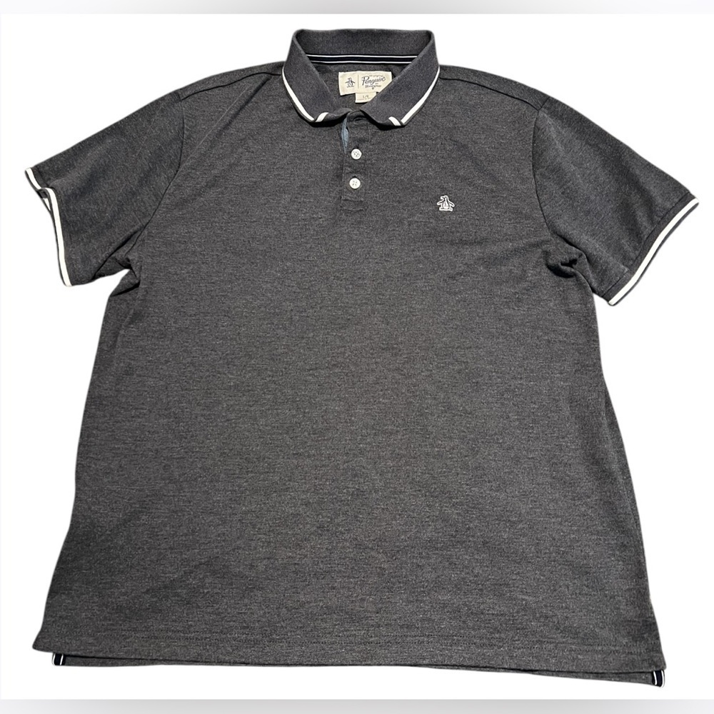 Original Penguin Gray Short Sleeve Polo